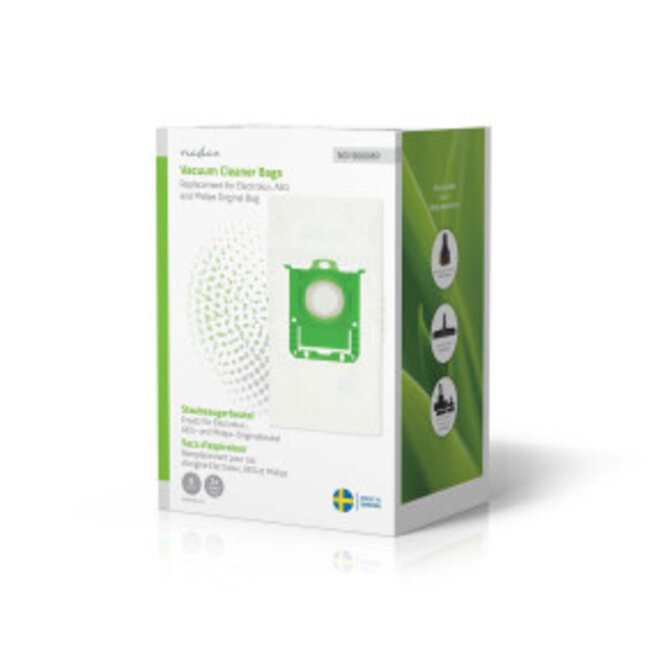 Stofzuigerzak | 8 Stuks | Synthetisch | Meest verkocht voor: Replacement for Electrolux, AEG and Philips Original Bag | Wit