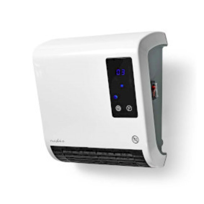 Badkamer verwarming | 2000 W | Instelbare thermostaat | 2 Verwarmingsmodi | IP22 | Afstandsbediening | Wit