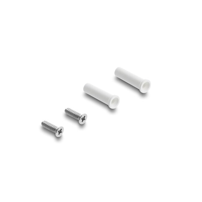 Delock Panel Mount LC Duplex female to LC Duplex female with laser protection flip inside silver / blue / white