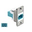 Delock Panel Mount SC Simplex female to SC Simplex female silver / aqua / white