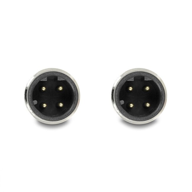 M12 4-pins D-gecodeerde industriële netwerkkabel | CAT5e | PVC | 2 meter