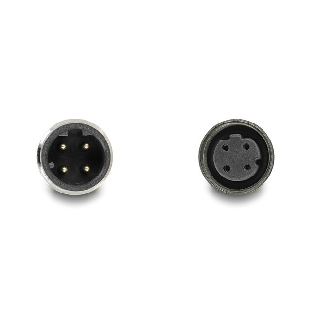 M12 4-pins D-gecodeerde industriële netwerk verlengkabel | CAT5e | PUR | 1 meter