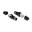 M12 4-pins D-gecodeerd (v) - RJ45 (m) industriële netwerkadapter | CAT5e | PVC