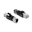 M12 8-pins X-gecodeerd (v) - RJ45 (m) industriële netwerkadapter | CAT6 | PVC