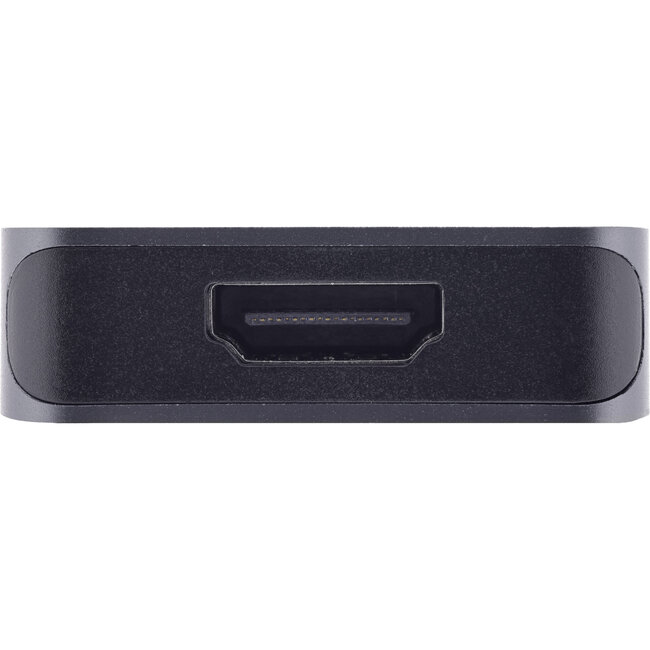 InLine® USB 3.2 Gen.2 hub, 3x USB-C, 2x USB-A, HDMI 4K, PD 100 W, scherm, grijs