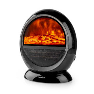 Nedis Keramische PTC-Ventilatorkachel | 1000 / 1500 W | 2 Verwarmingsmodi | Instelbare thermostaat | Draait automatisch | Oververhittingsbeveiliging | Omvalpreventie