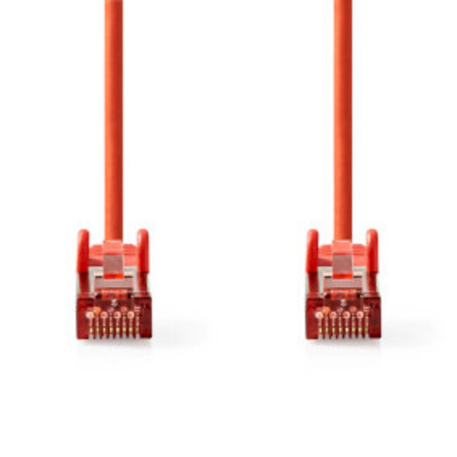 CAT6 Netwerkkabel | RJ45 Male | RJ45 Male | S/FTP | 3.00 m | Rond | LSZH | Rood | Envelop