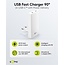 Goobay USB-C™ PD GaN Dual Fast Charger 90° Flat (45 W) white