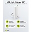 Goobay USB-C™ PD GaN Dual Fast Charger 90° Flat (65 W) white