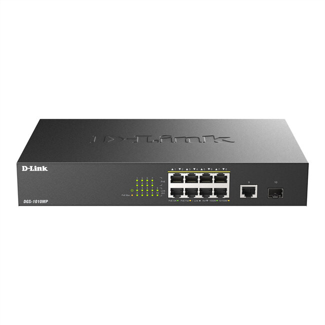 D-Link DGS-1010MP/E 10-Port PoE+ Switch