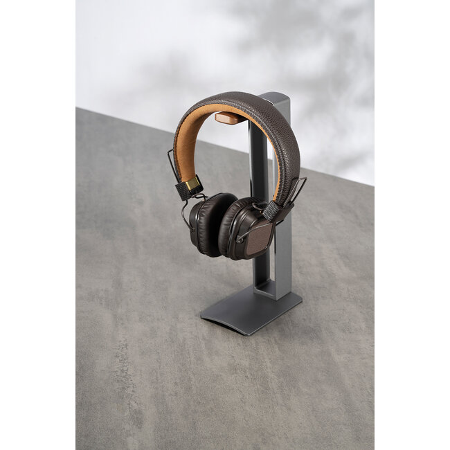 My Wall tafelstandaard voor hoofdtelefoons en headsets | zilver/hout