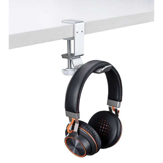My Wall bureauklem voor hoofdtelefoons en headsets | zilver