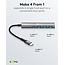Goobay USB hub (USB-C) | 3x USB-A + 1x USB-C | USB3.0 5 Gbps | aluminium | 0,10 meter