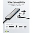 Goobay USB hub (USB-C) | 3x USB-A + 1x USB-C | USB3.0 5 Gbps | aluminium | 0,10 meter