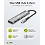 Goobay USB hub (USB-C) | 2x USB-A + 2x USB-C | USB3.0 5 Gbps | aluminium | 0,10 meter