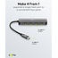 Goobay USB hub (USB-C) | 4x USB-C | USB3.1 10 Gbps | aluminium | 0,10 meter