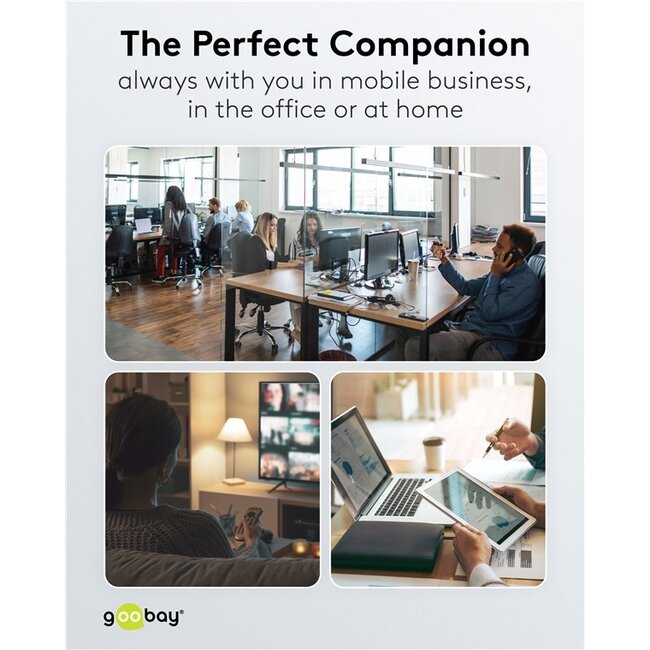 Goobay USB hub (USB-C) | 4x USB-C | USB3.1 10 Gbps | aluminium | 0,10 meter