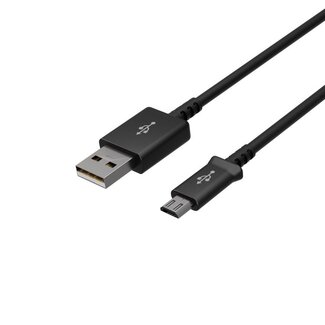 S-Impuls Flexline®-USB-A-Stecker auf USB-B Micro Stecker, schwarz, 1,0m