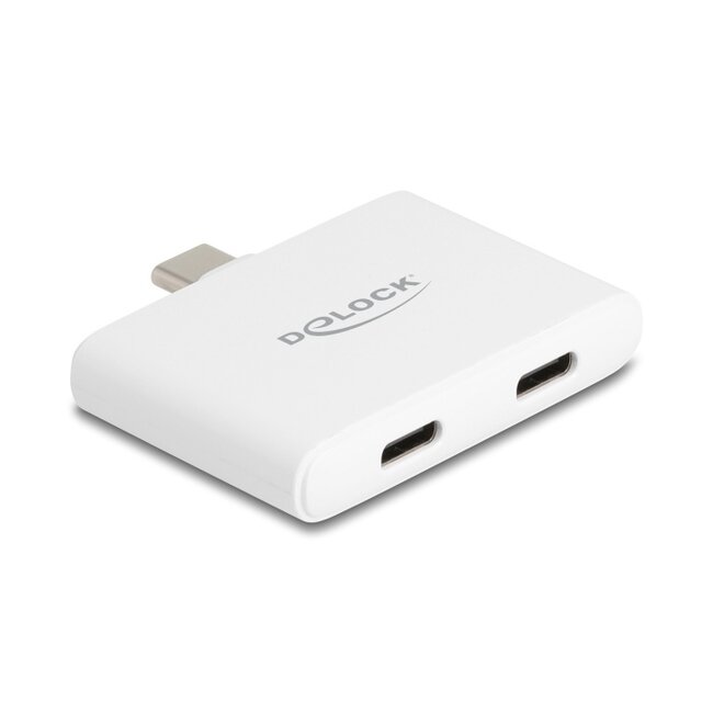 Delock USB Type-C™ Adapter to USB-C™ Data 10 Gbps and Video 4K 60 Hz + USB Type-C™ PD 92 W