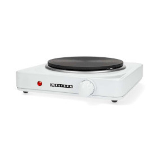 Elektrische kookplaat | 1500 W | Ø 18,5 cm | 6 warmtestanden | Antislipvoetjes | Wit