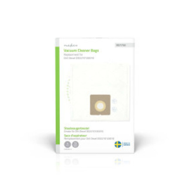 Stofzuigerzak | 4 Stuks | Synthetisch | Meest verkocht voor: Dirt Devil Swiffy M 1550 - 1556 Series | Wit