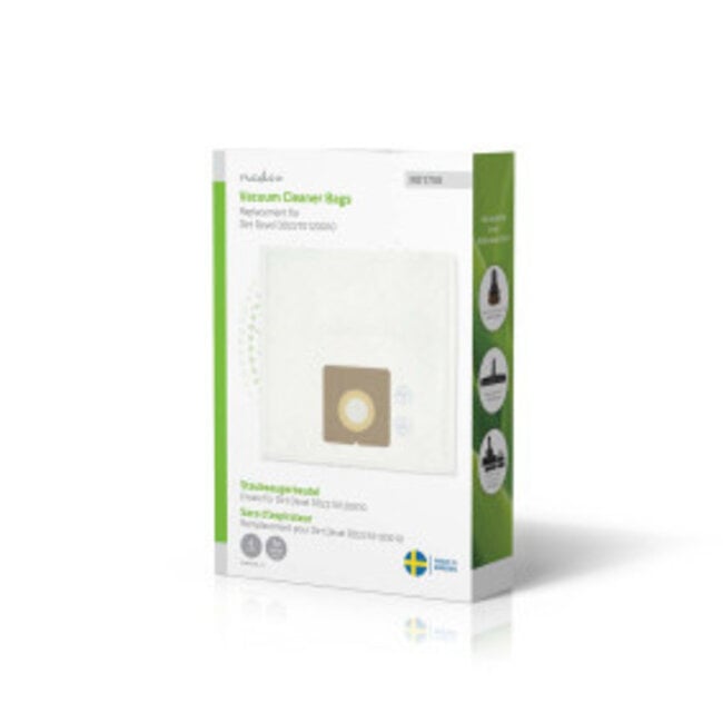 Stofzuigerzak | 4 Stuks | Synthetisch | Meest verkocht voor: Dirt Devil Swiffy M 1550 - 1556 Series | Wit