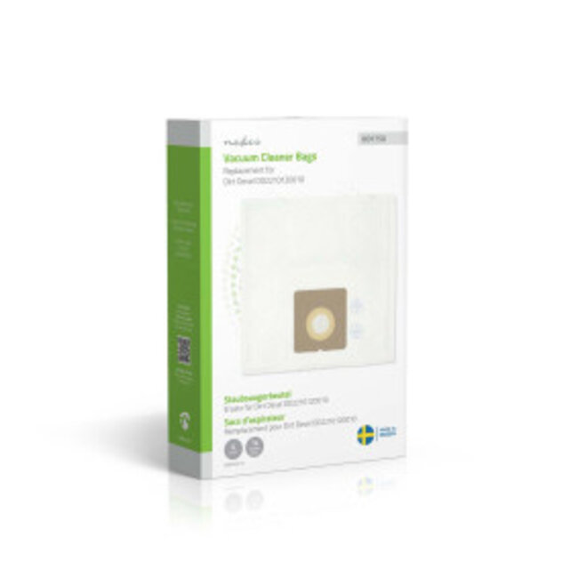 Stofzuigerzak | 4 Stuks | Synthetisch | Meest verkocht voor: Dirt Devil Swiffy M 1550 - 1556 Series | Wit