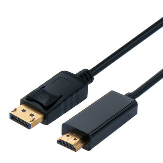 SECOMP STANDARD DisplayPort Kabel DP - HDTV, ST/ST, schwarz, 1 m