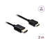 Delock Coaxial High Speed HDMI cable HDMI male to Mini HDMI male 8K 60 Hz 2 m