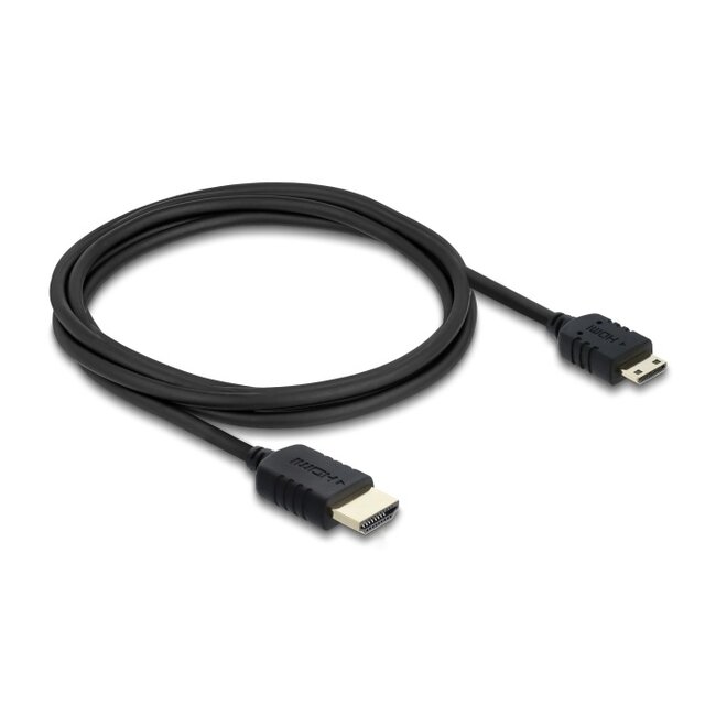 Delock Coaxial High Speed HDMI cable HDMI male to Mini HDMI male 8K 60 Hz 2 m
