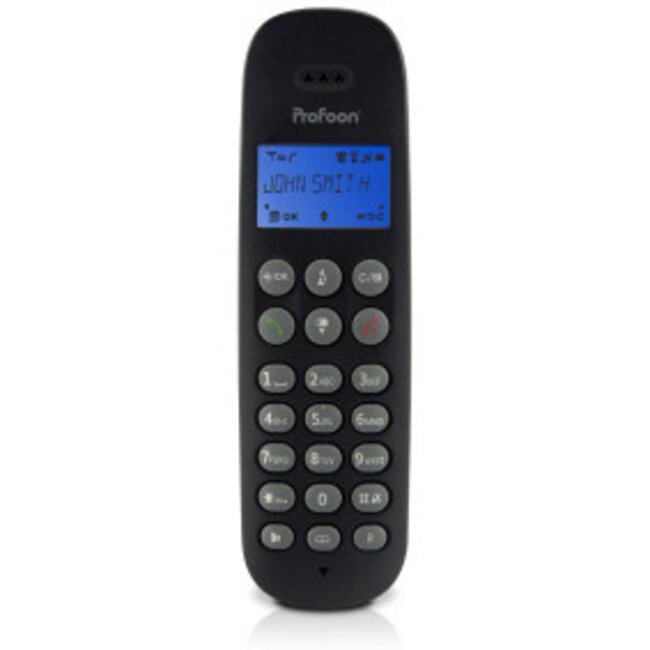 Draadloze telefoon met 3 handsets Zwart