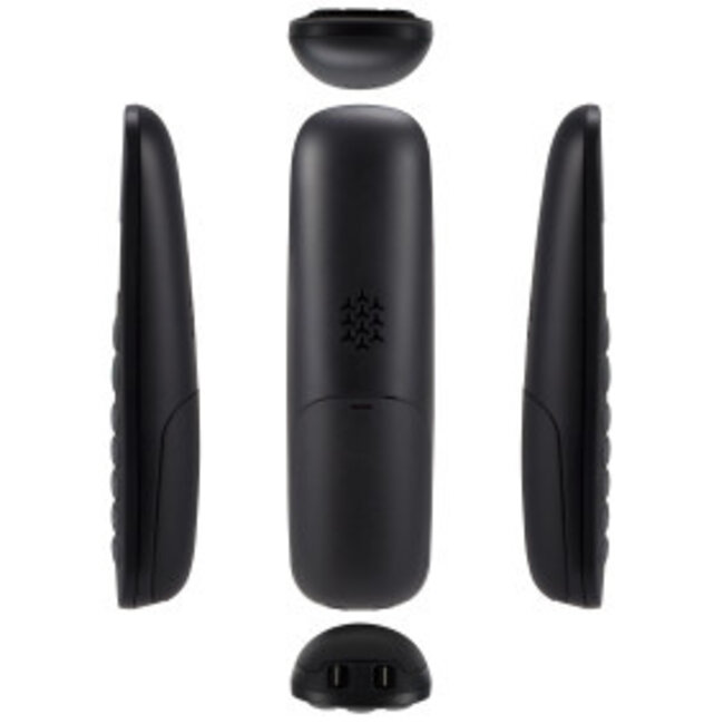 Draadloze telefoon met 3 handsets Zwart