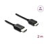 Delock Coaxial High Speed HDMI cable HDMI male to Mini HDMI male 8K 60 Hz with braided coating 2 m