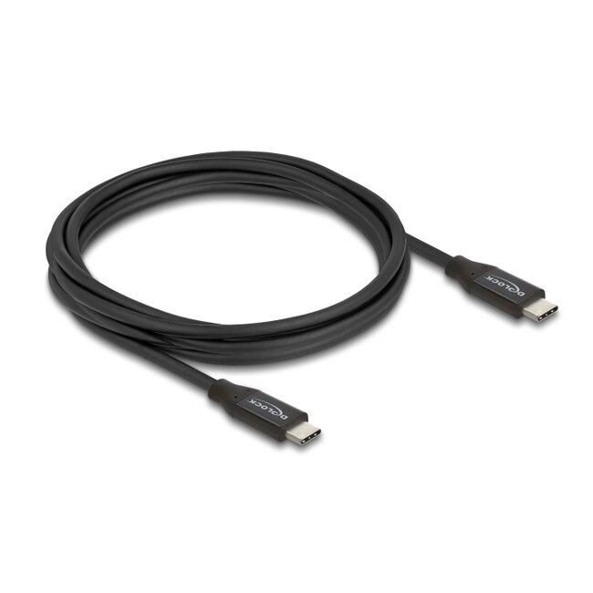 Delock Coaxial USB 20 Gbps cable USB PD 3.0 60 W 3 m