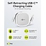 Goobay USB-C uittrekbare kabel | USB2.0 | 15W | wit | 1 meter