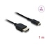 Delock Coaxial High Speed HDMI cable HDMI male to Micro HDMI male 8K 60 Hz 1 m