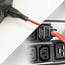 IEC Lock C13 - C14 stroomkabel voor UPS/PDU | 3x 1,00mm | rood | 3 meter