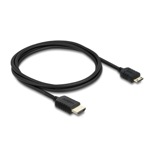 Delock Coaxial High Speed HDMI cable HDMI male to Mini HDMI male 8K 60 Hz 1 m