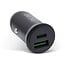 InLine USB autolader | USB-C PD + USB-A QC | 60W | zwart