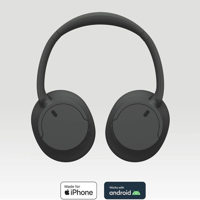 Sony over-ear hoofdtelefoon met microfoon | Noise Cancelling | stereo | Bluetooth | zwart