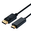 STANDARD DisplayPort Kabel DP - UHDTV, ST/ST, schwarz, 1 m