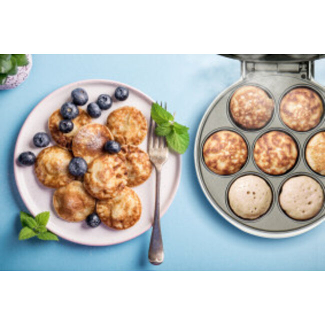 Mini Pannenkoekenmaker / Comfortbakery met indicatielampje en antiaanbaklaag