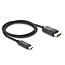 Delock Coaxial USB Type-C™ to DisplayPort cable (DP Alt Mode) 4K 60 Hz with braided coating 1 m