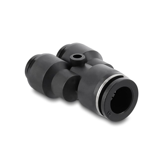 Delock Pneumatic Connector 2 x 8 mm to 1 x 12 mm with mounting hole Y-shape