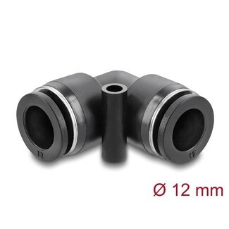DeLOCK Delock Pneumatic Connector 12 mm with mounting hole 90° angled
