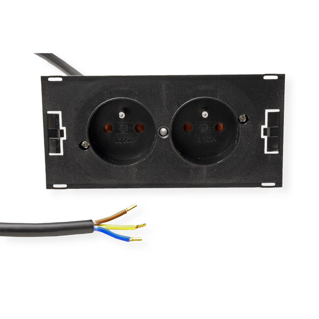 BACHMANN DUE 2xUTE vermogen 2,0m AEH, zwart, 2 m