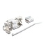 Delock Keystone Module RJ45 jack to LSA Cat.6A 45° angled connector, shielded, 180° cable routing tool-free metal