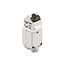 Delock Keystone Module RJ45 jack to LSA Cat.6A 45° angled connector, shielded, 90° cable routing tool-free metal