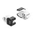 Delock Keystone Module RJ45 jack to LSA Cat.6A 45° angled connector, unshielded, 180° cable routing tool-free black / white
