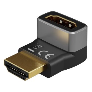 Goobay Goobay Plus HDMI adapter | haaks/boven | HDMI2.1 (8K 60Hz + HDR)